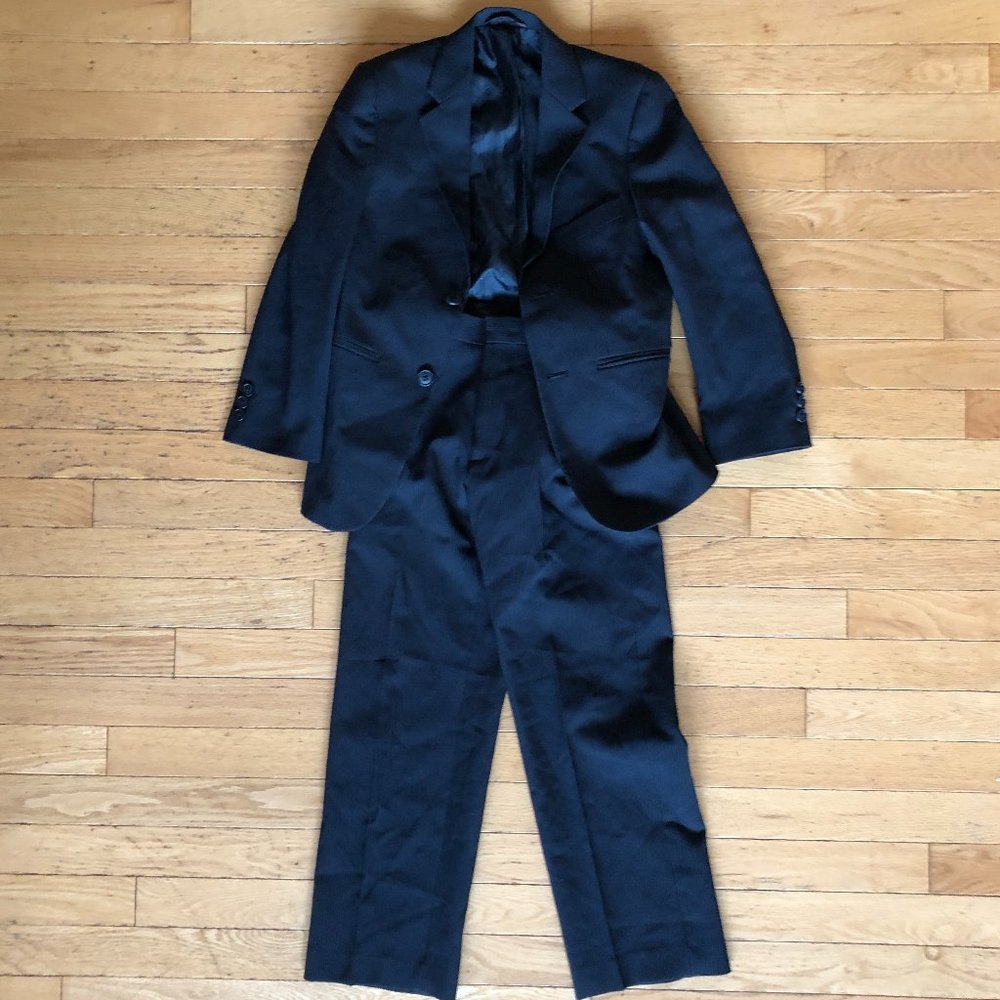 Boy's 2-Piece Newberry Navy Pinstriped Suit